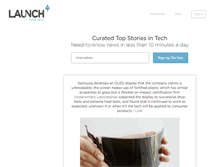 Tablet Screenshot of launchticker.com